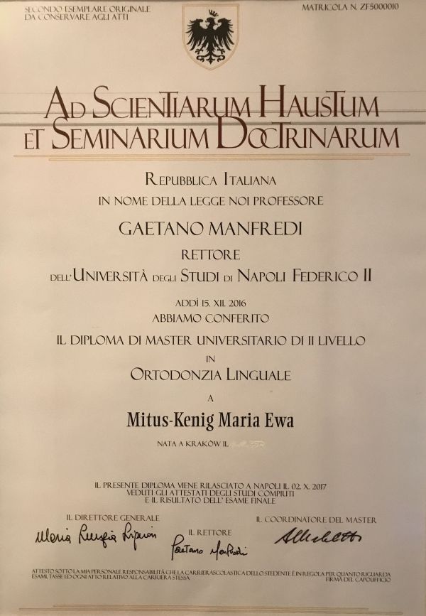 Certyfikat Ad Scientiarum Haustum Et Seminarium Doctrinarum
